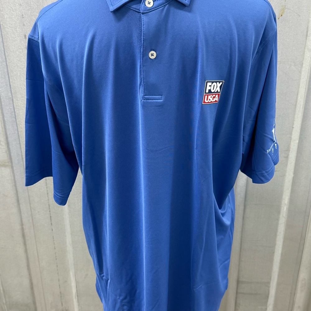 F&G Fox USGA Men’s Blue Golf Polo Shirt